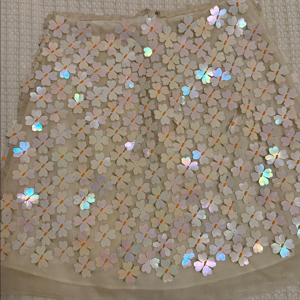 Aje Cream Floral Mini Skirt - Picture 5 of 5